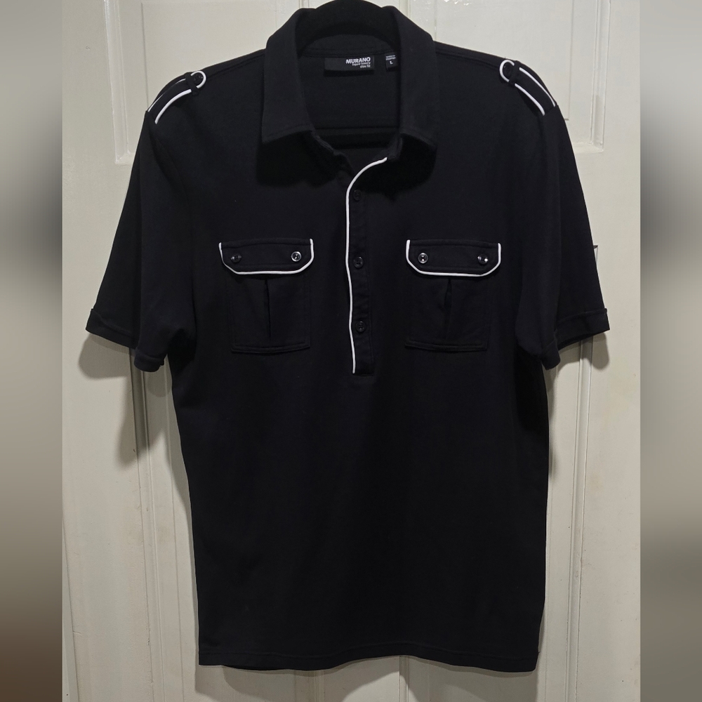Mens MURANO Liquid Luxury slim fit Polo shirt.
